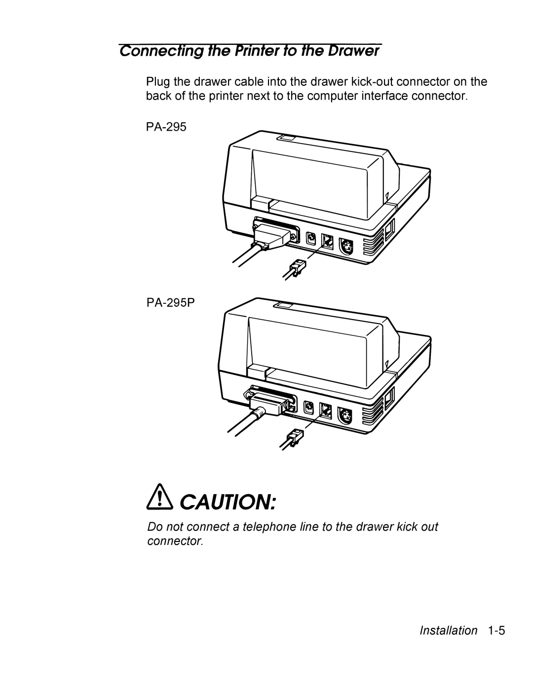 Epson PA-295 operating instructions 