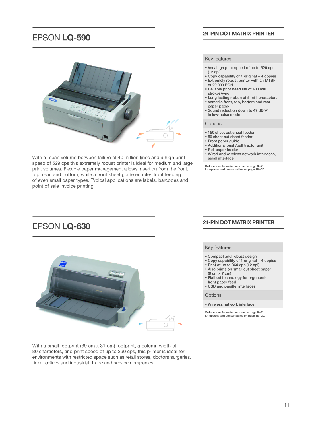 Epson PLQ-20/20M, PLQ-20D/20DM, LQ-690, 2090, LQ-680/680PRO, 630, LQ-300+II, 1170 II manual Epson lQ-590 