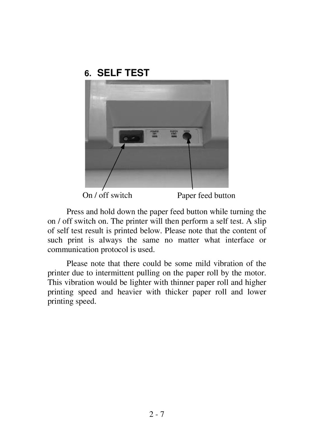 Epson PP4000 manual Self Test 