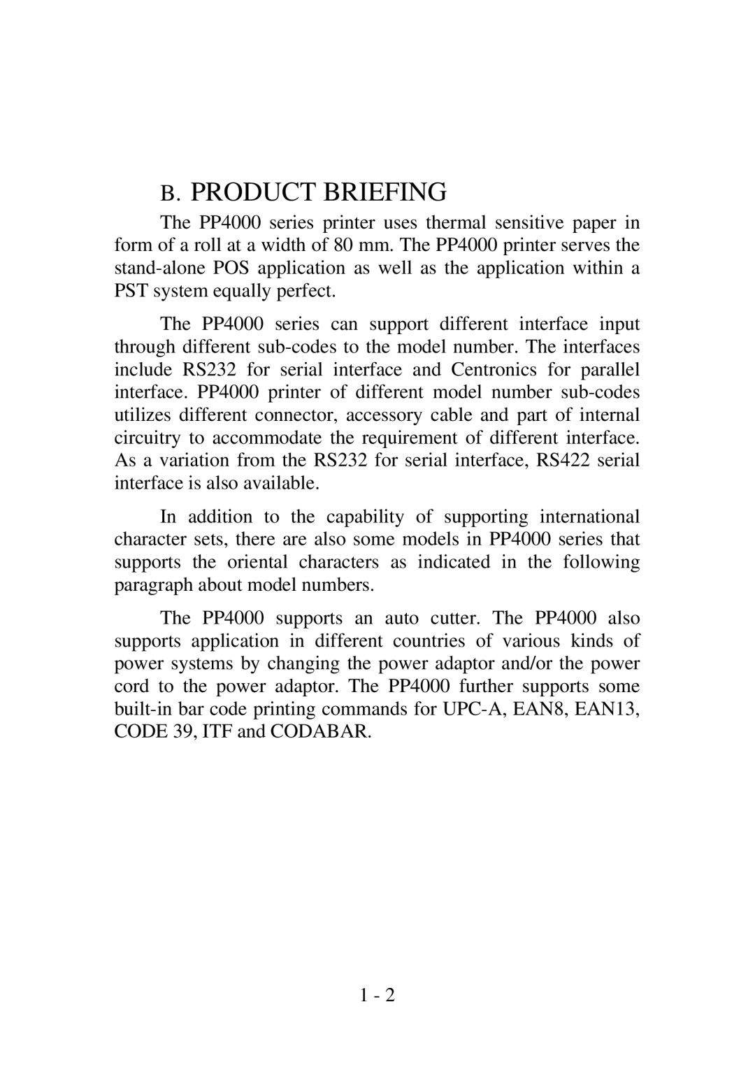 Epson PP4000 manual Product Briefing 