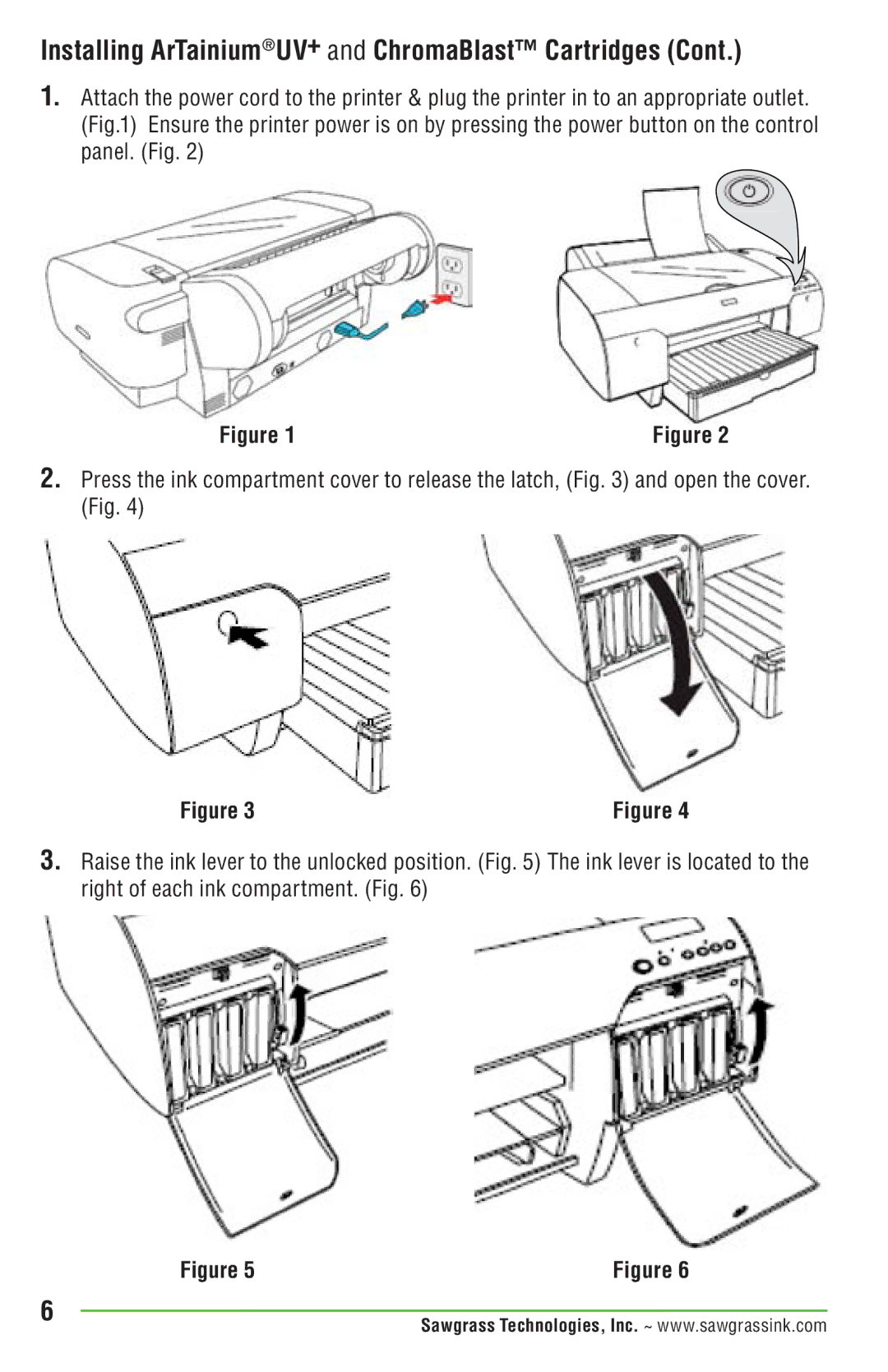 Epson PRO 4880 manual Installing ArTainiumUV+ and ChromaBlast Cartridges 