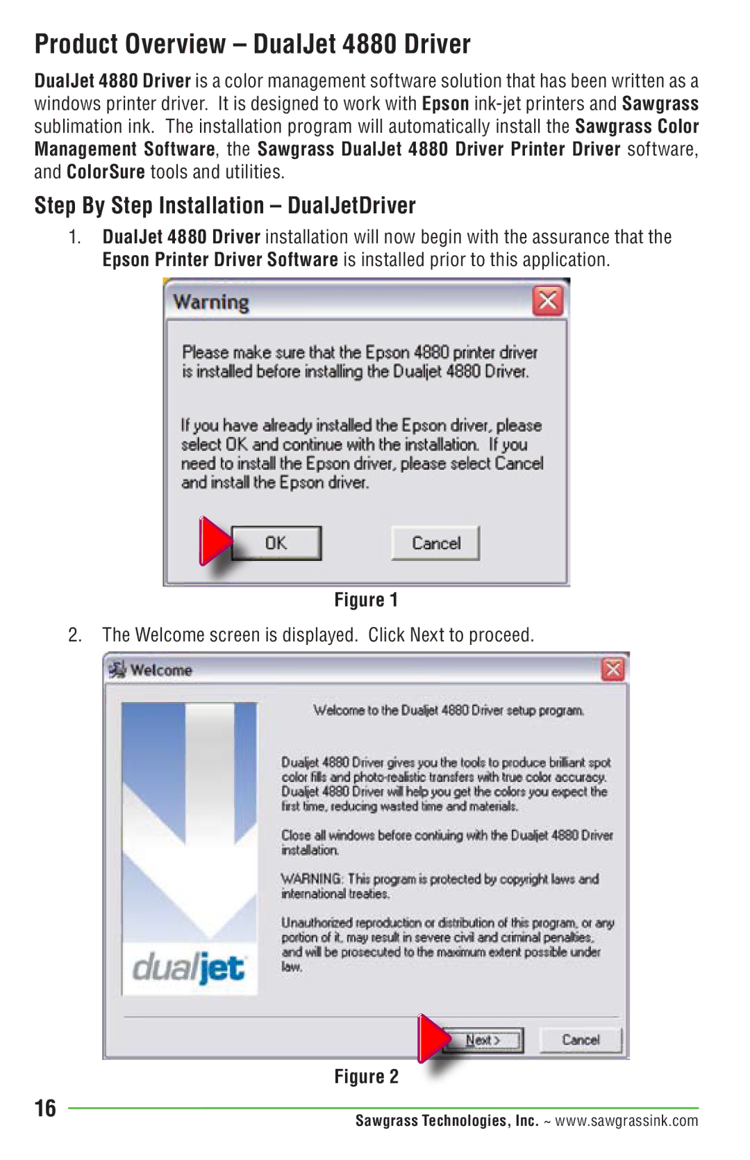 Epson PRO 4880 manual Product Overview DualJet 4880 Driver, Step By Step Installation DualJetDriver 