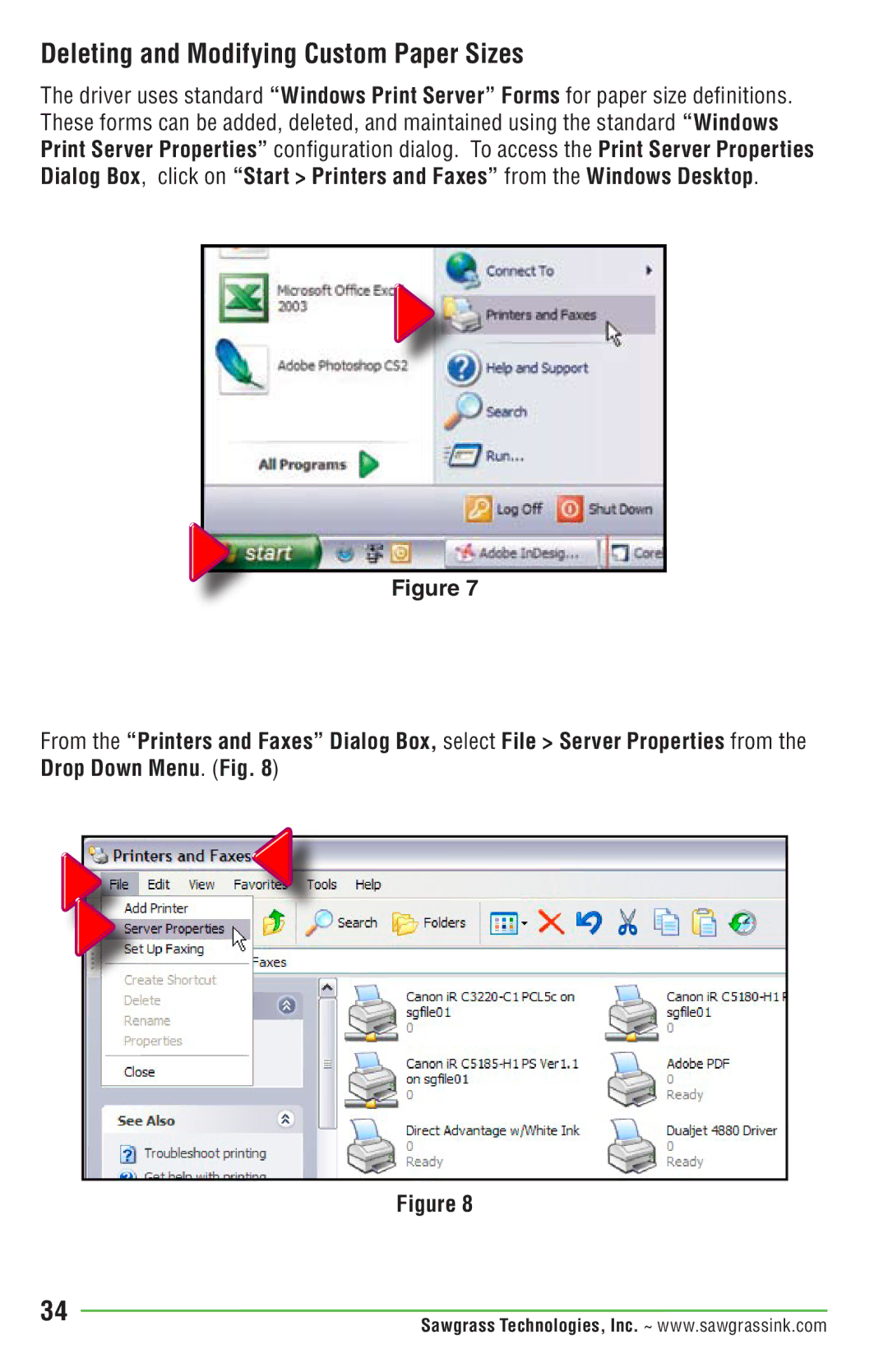 Epson PRO 4880 manual Deleting and Modifying Custom Paper Sizes 