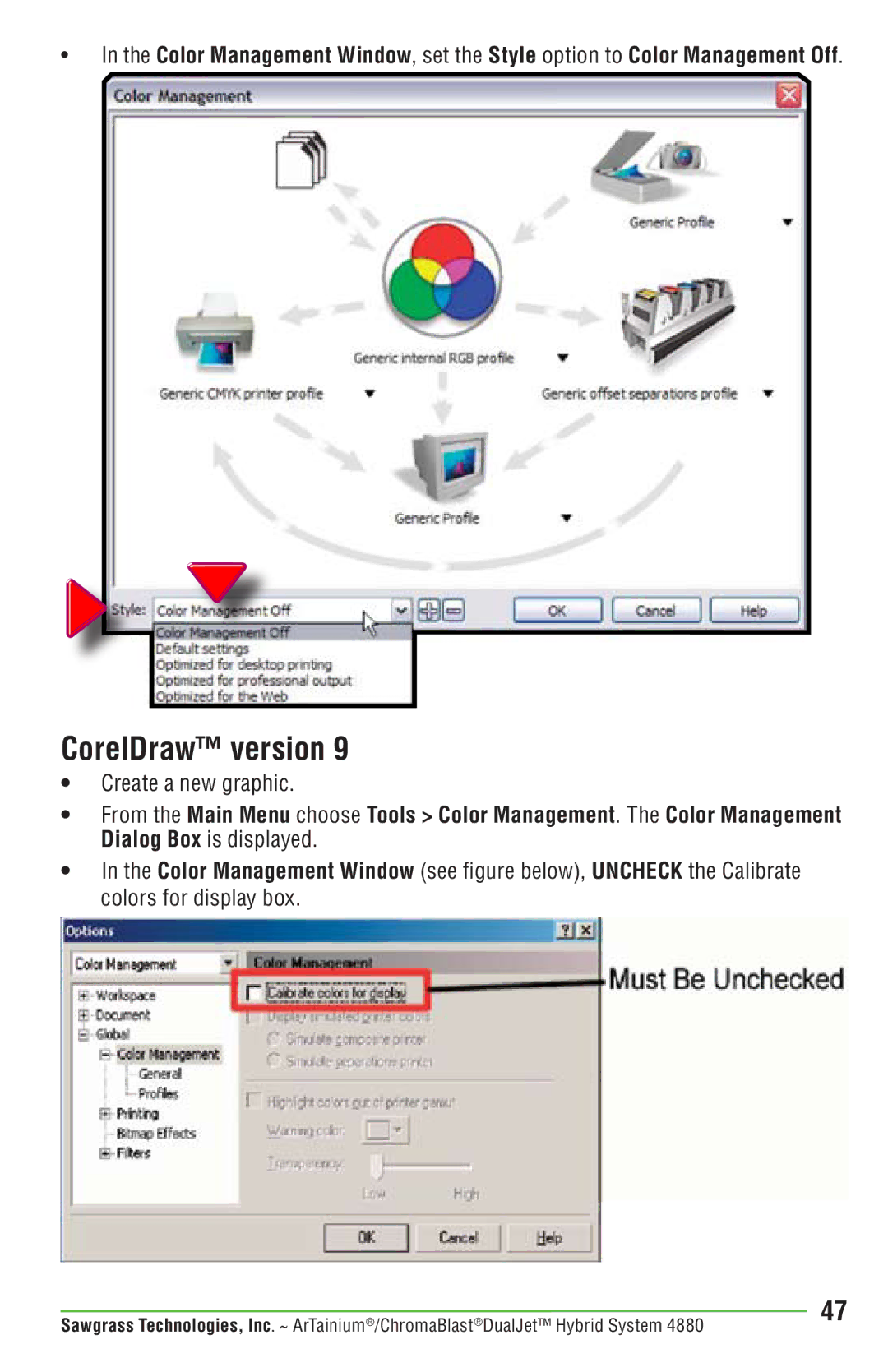 Epson PRO 4880 manual CorelDraw version 