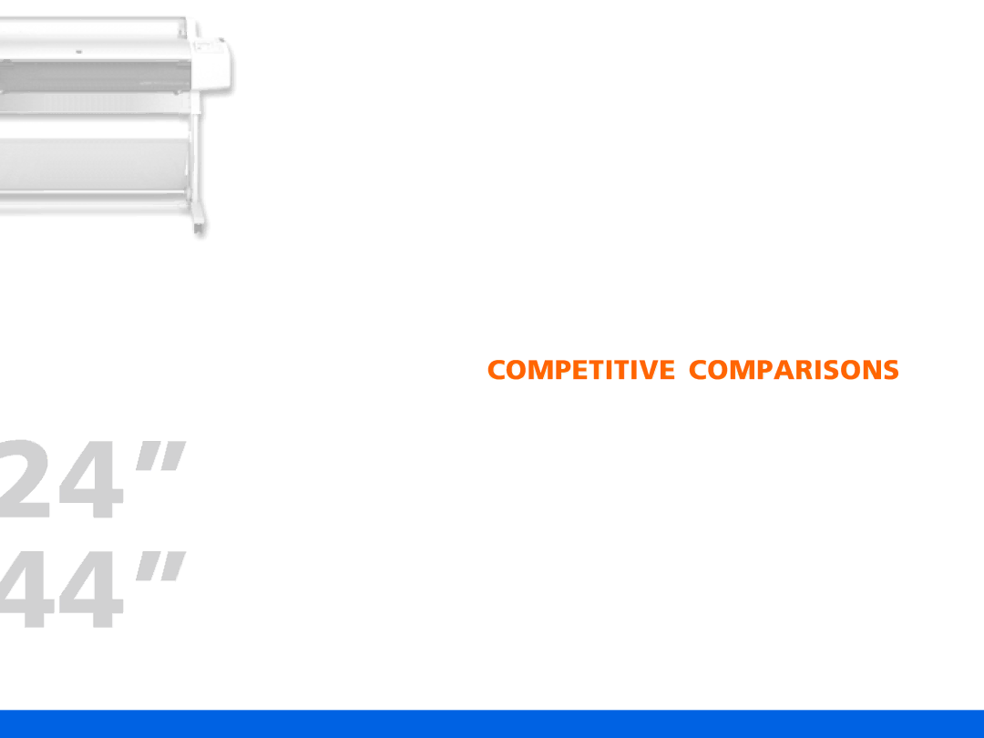 Epson Pro 7600, Pro 9600 manual Competitive Comparisons 