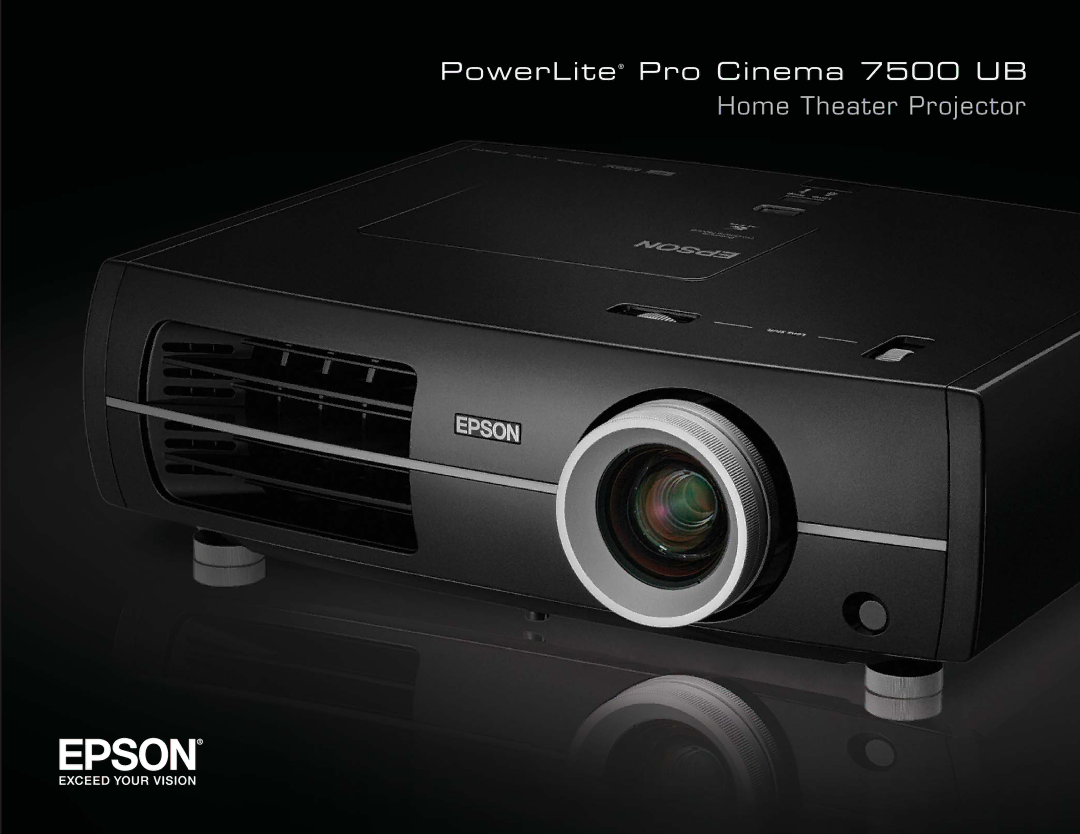 Epson manual PowerLite Pro Cinema 7500 UB 