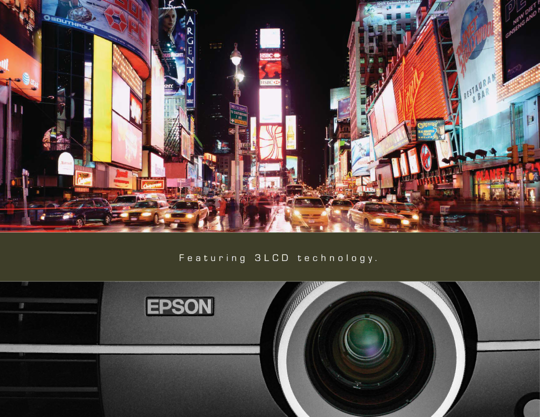 Epson Pro Cinema 7500 UB manual A t u r i n g 3 L C D t e c h n o l o g y 