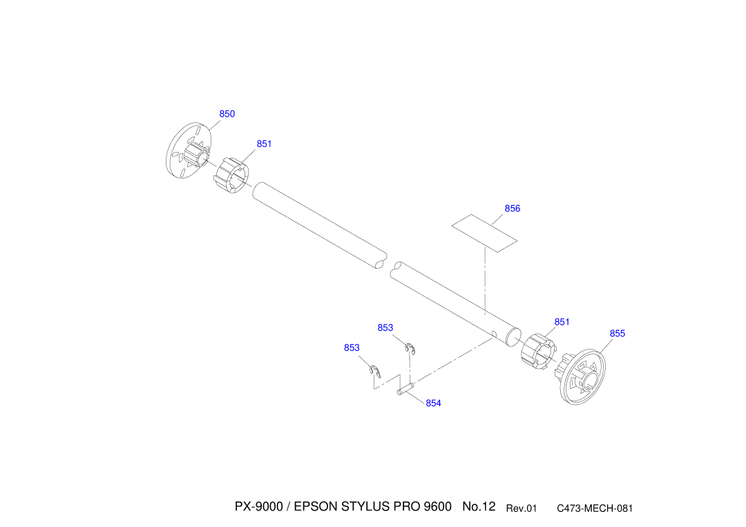 Epson manual PX-9000 / Epson Stylus PRO 9600 No.12 Rev.01 C473-MECH-081 