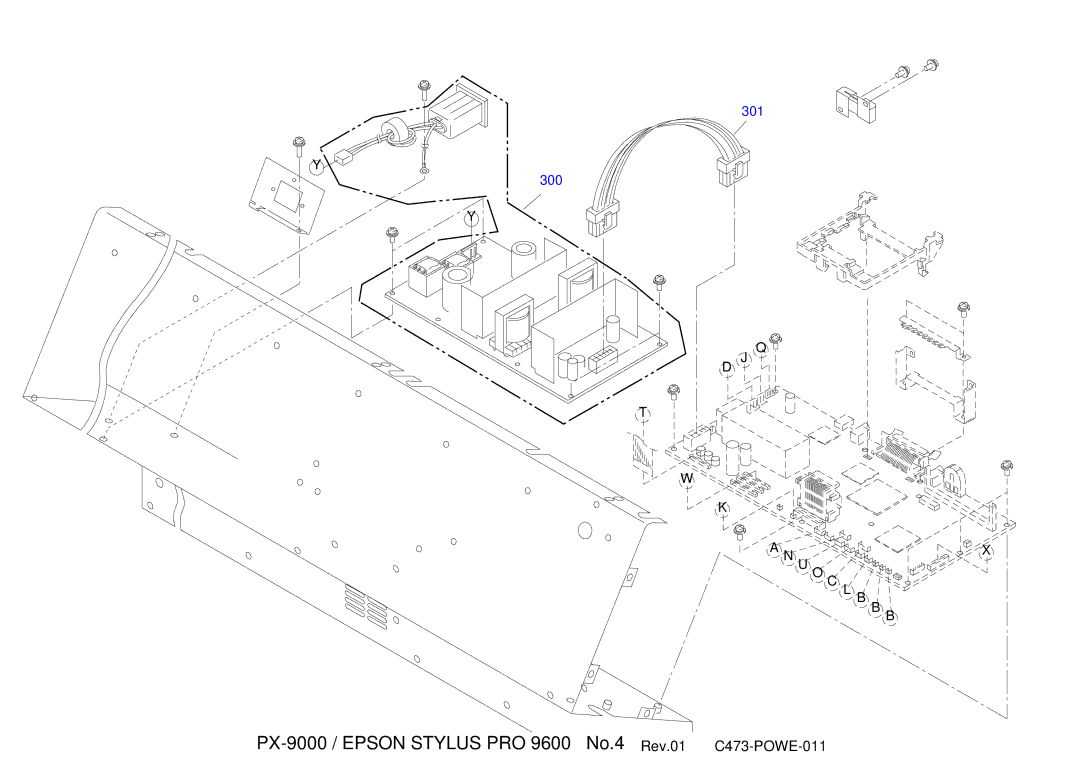 Epson manual PX-9000 / Epson Stylus PRO 9600 No.4 Rev.01 C473-POWE-011 