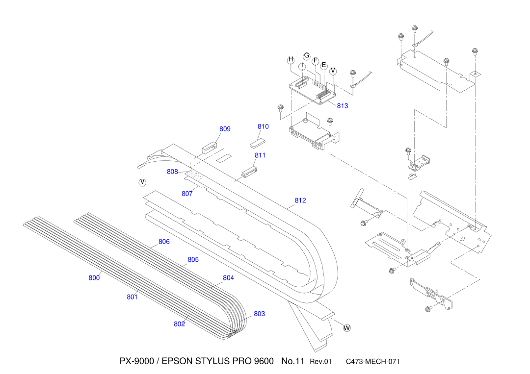 Epson manual PX-9000 / Epson Stylus PRO 9600 No.11 Rev.01 C473-MECH-071 