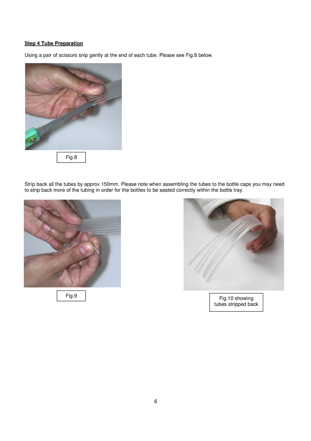 Epson R1400 installation instructions Showing Tubes stripped back 