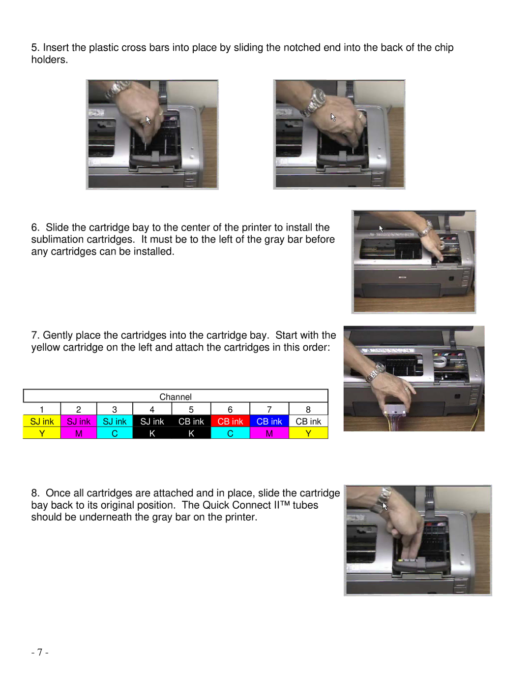 Epson R1800 manual SJ ink CB ink 