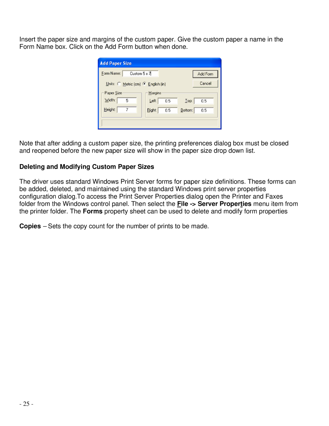 Epson R1800 manual Deleting and Modifying Custom Paper Sizes 