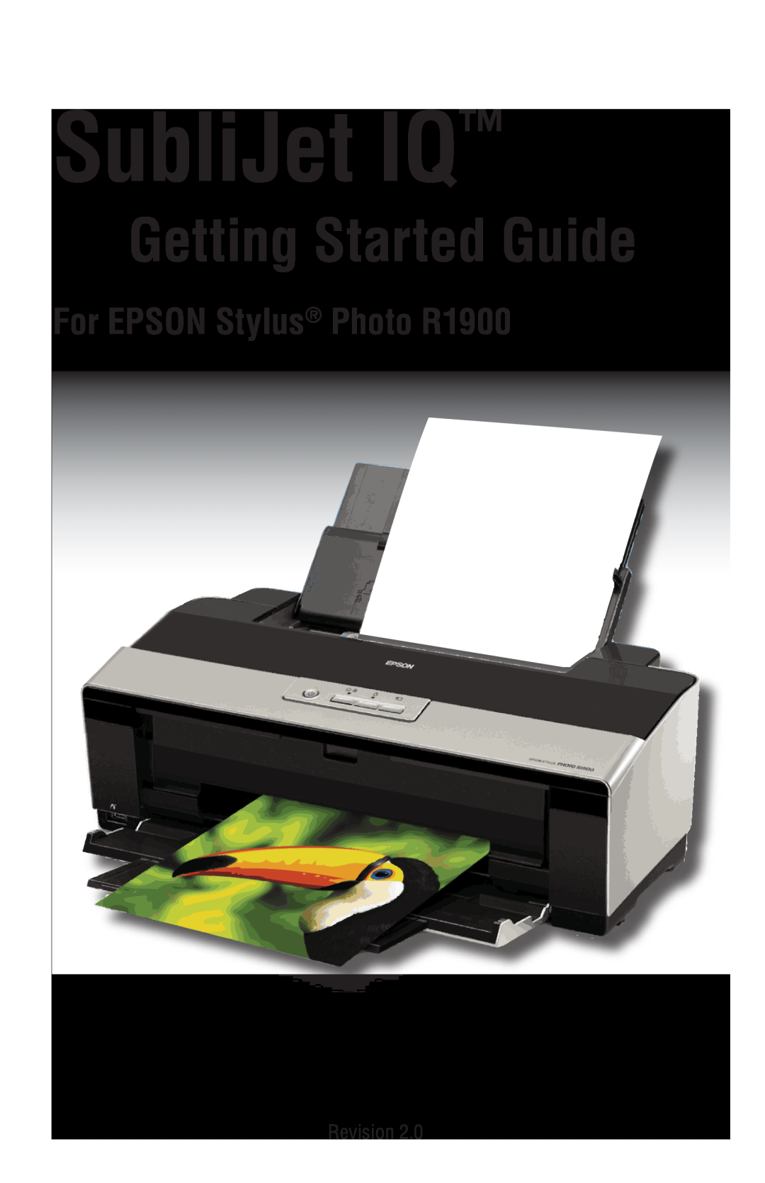 Epson manual For EPSON Stylus Photo R1900, SubliJet IQ, Getting Started Guide 