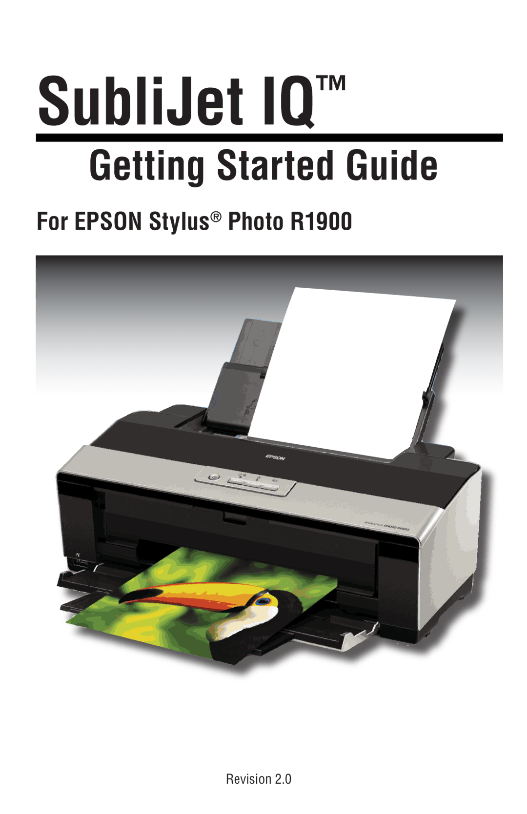 Epson manual SubliJet IQ, For Epson Stylus Photo R1900 