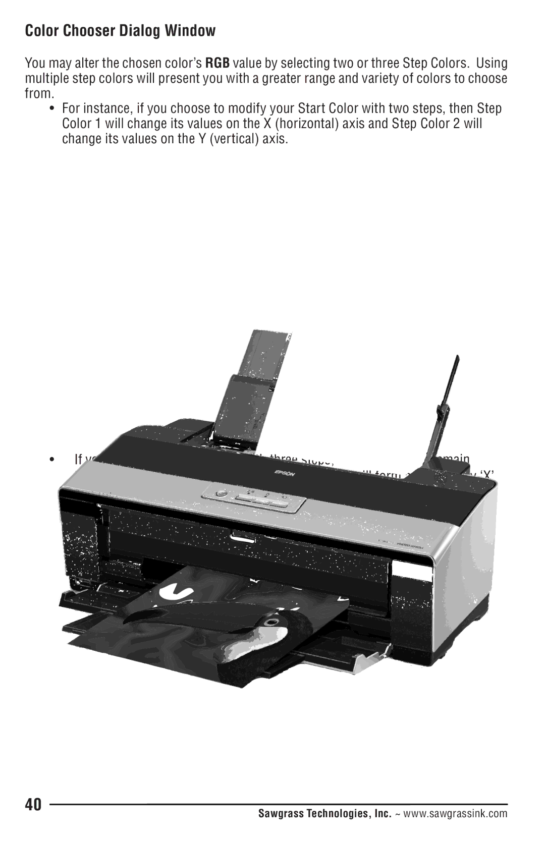 Epson R1900 manual Color Chooser Dialog Window 