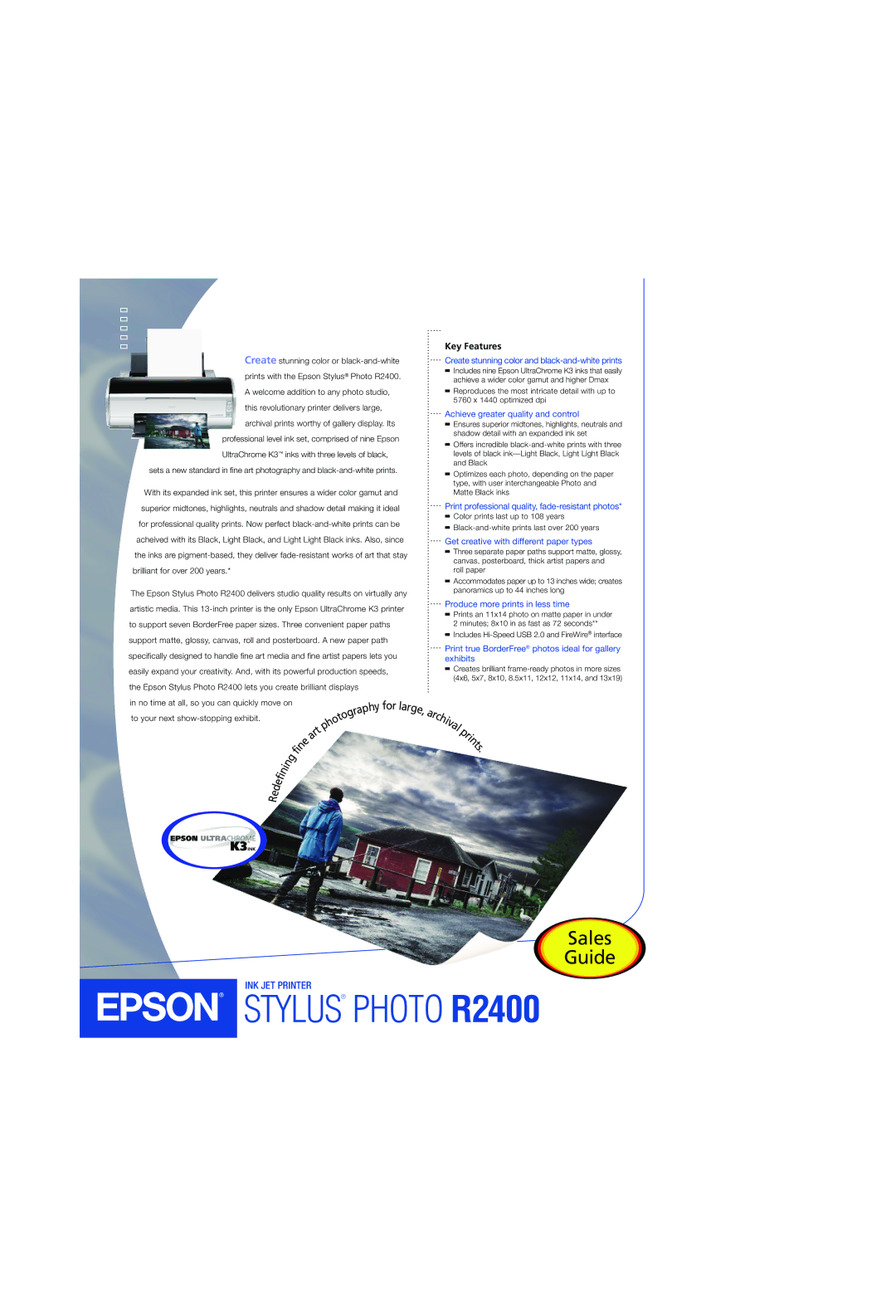 Epson manual Stylus Photo R2400 