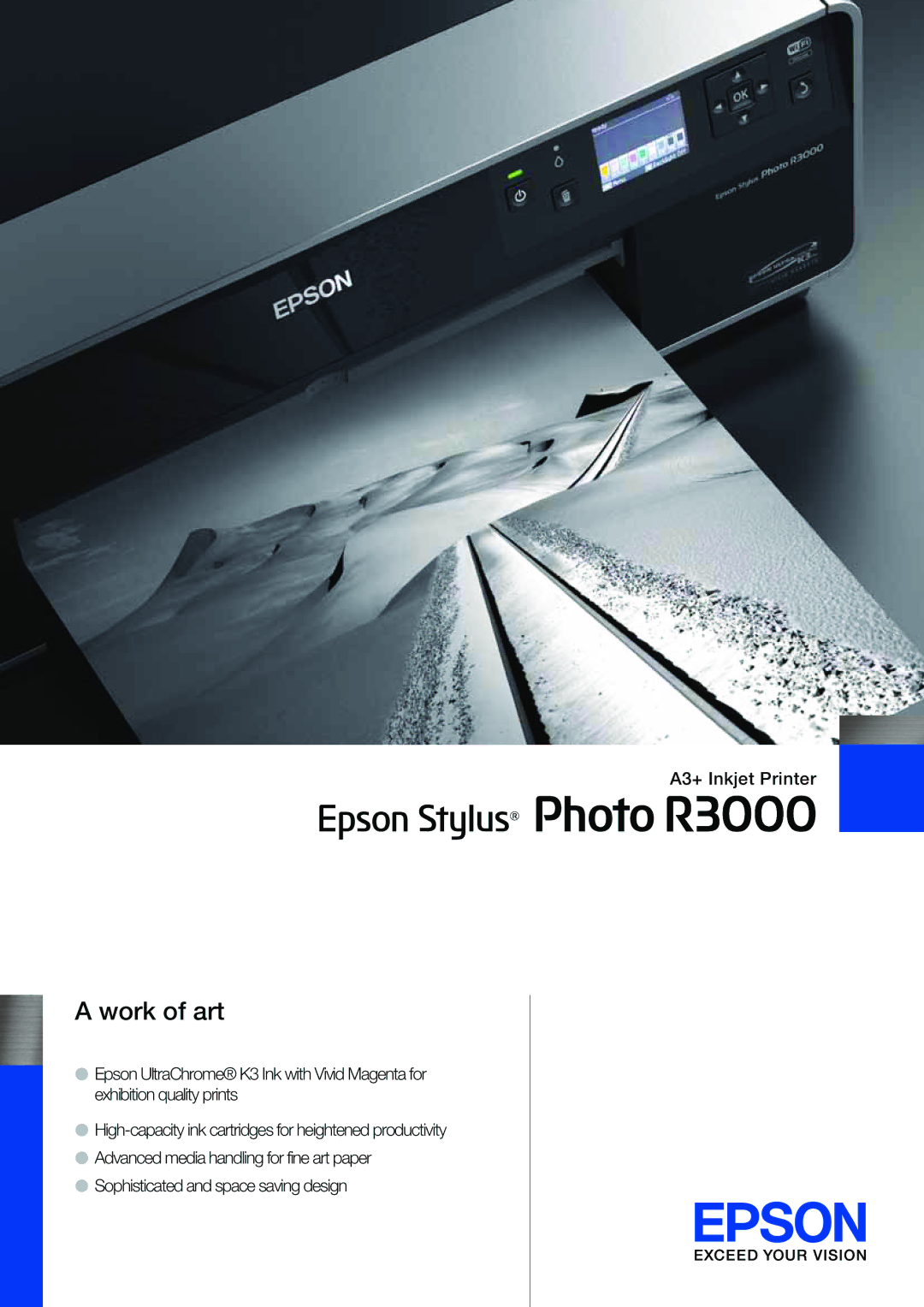 Epson R3000 specifications Work of art 