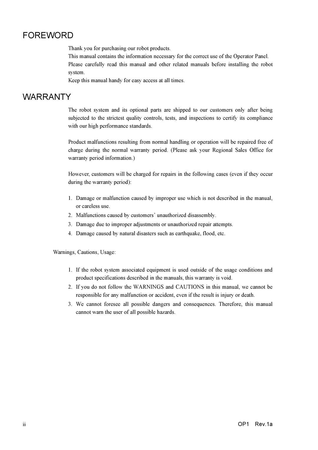 Epson RC170 manual Foreword 