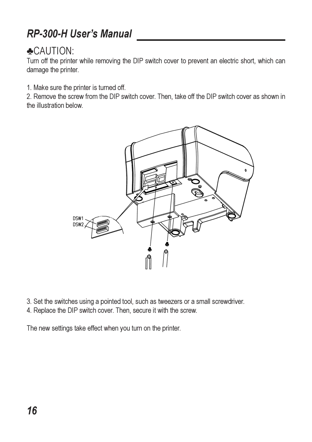 Epson user manual RP-300-H User’s Manual 