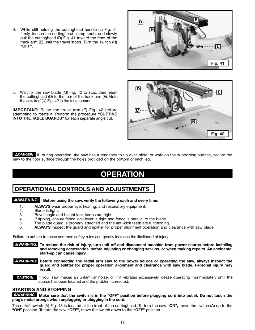 Epson RS830 instruction manual Operation, Starting and Stopping 