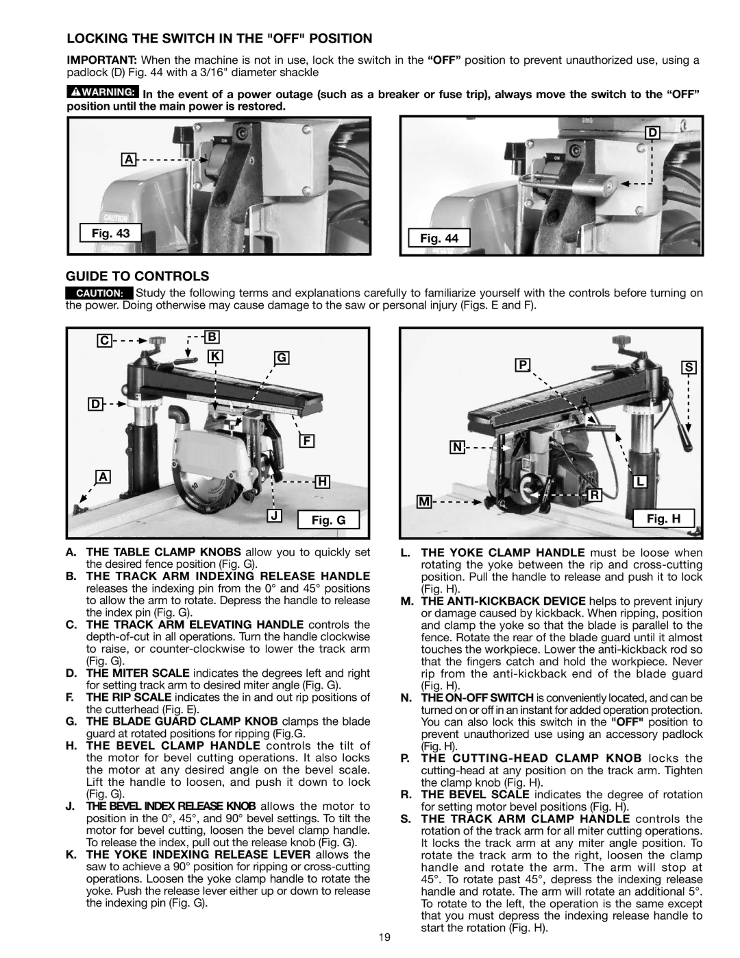 Epson RS830 instruction manual Locking the Switch in the OFF Position, Guide to Controls 