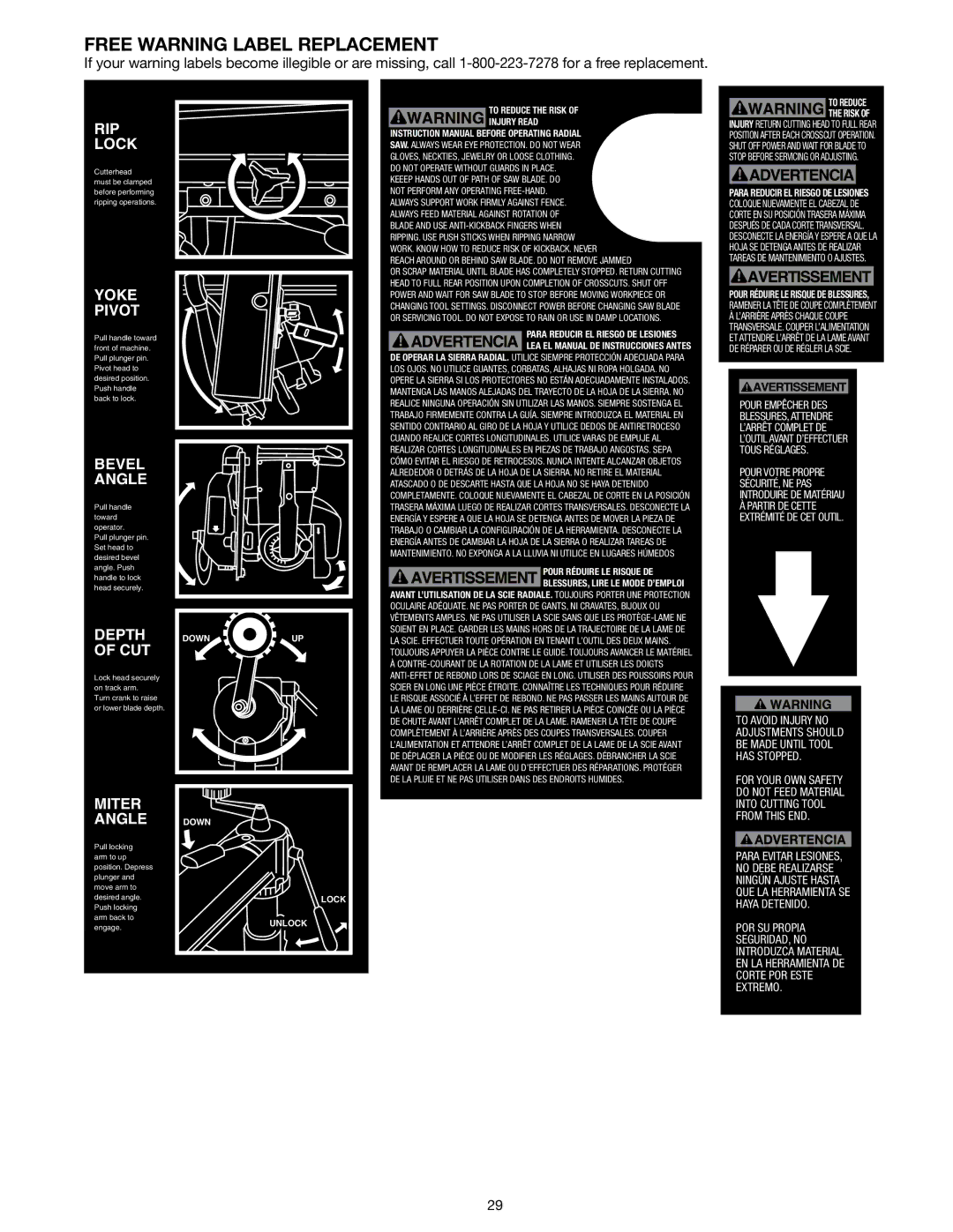 Epson RS830 instruction manual Free warning label replacement 