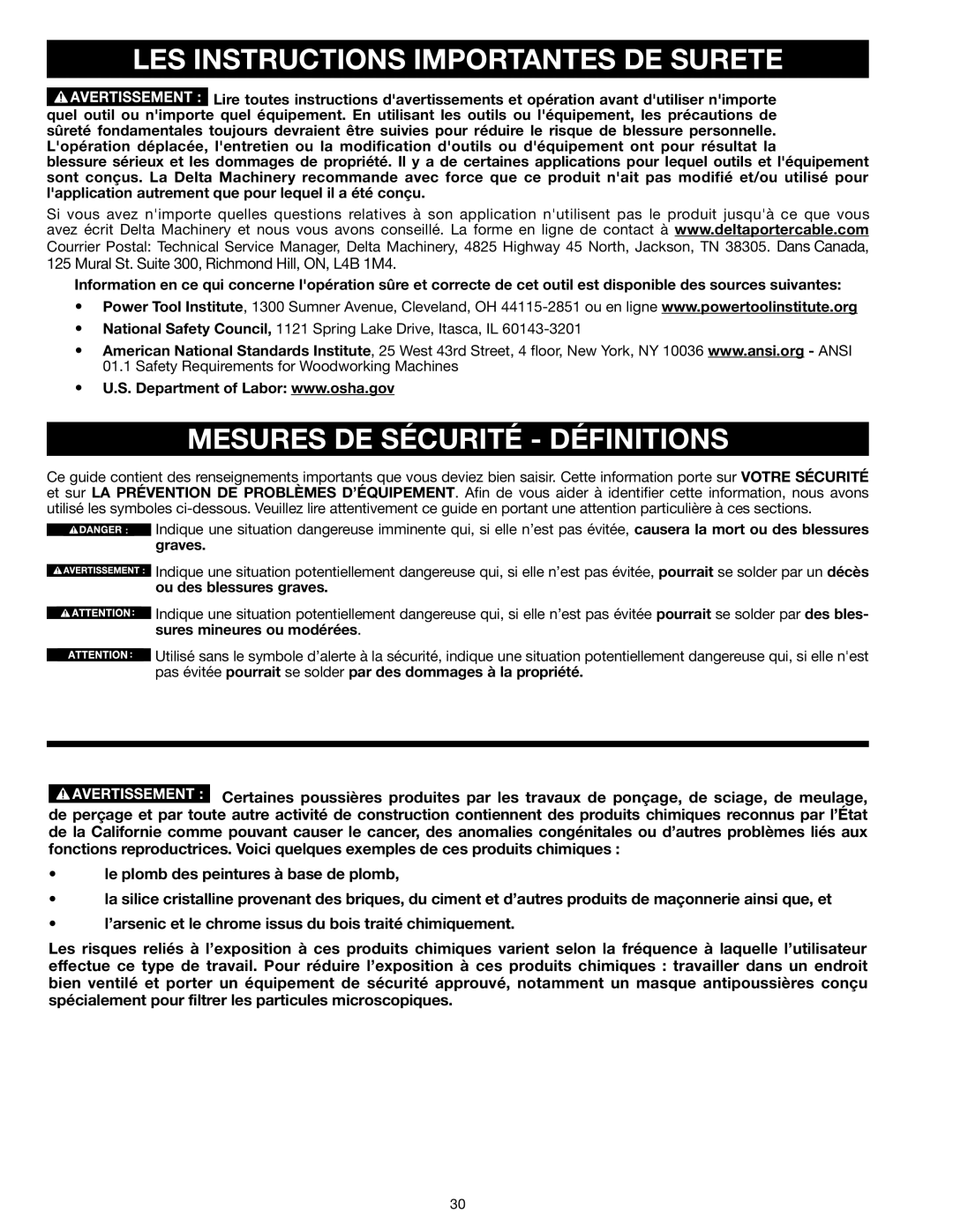 Epson RS830 instruction manual LES Instructions Importantes DE Surete, Mesures DE Sécurité Définitions 