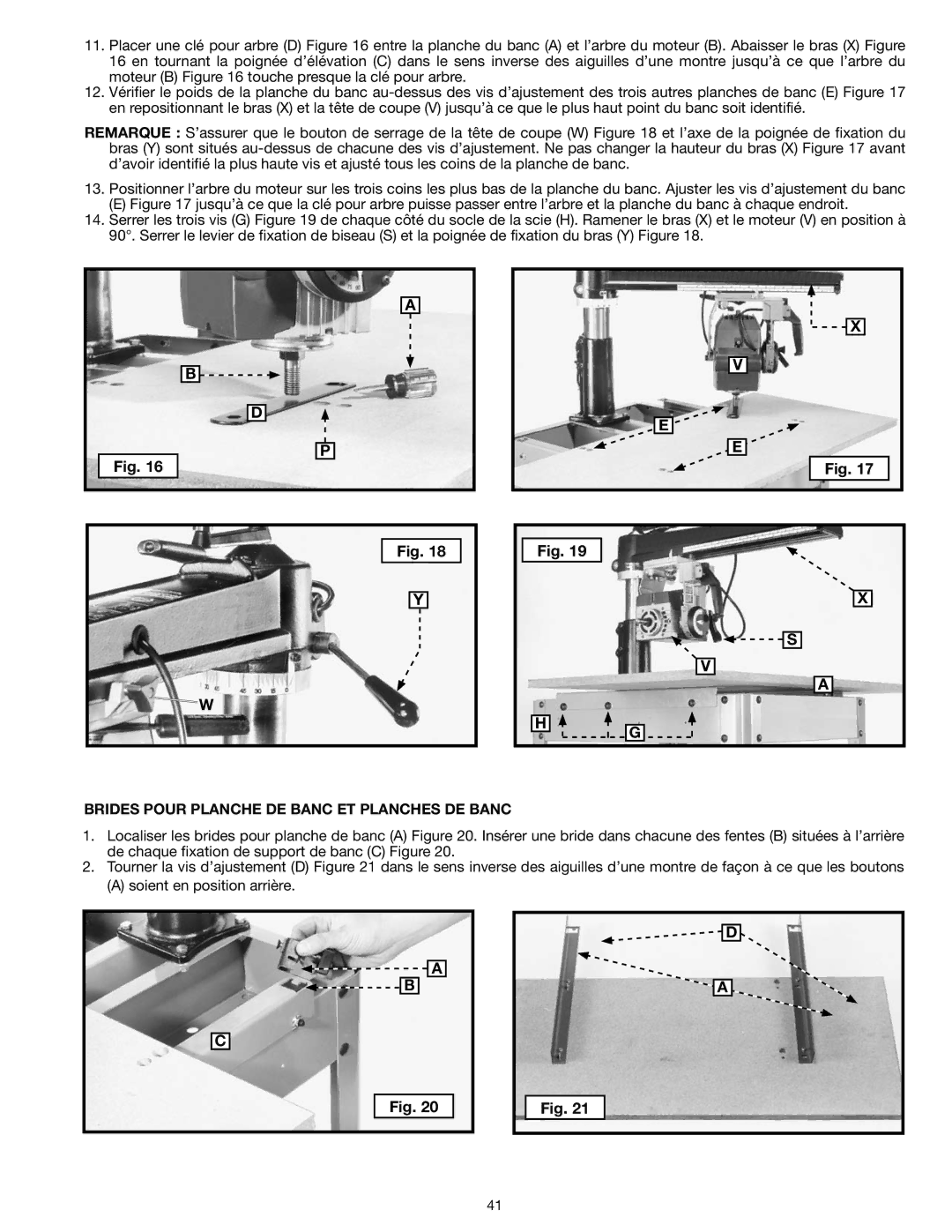 Epson RS830 instruction manual Brides Pour Planche DE Banc ET Planches DE Banc 