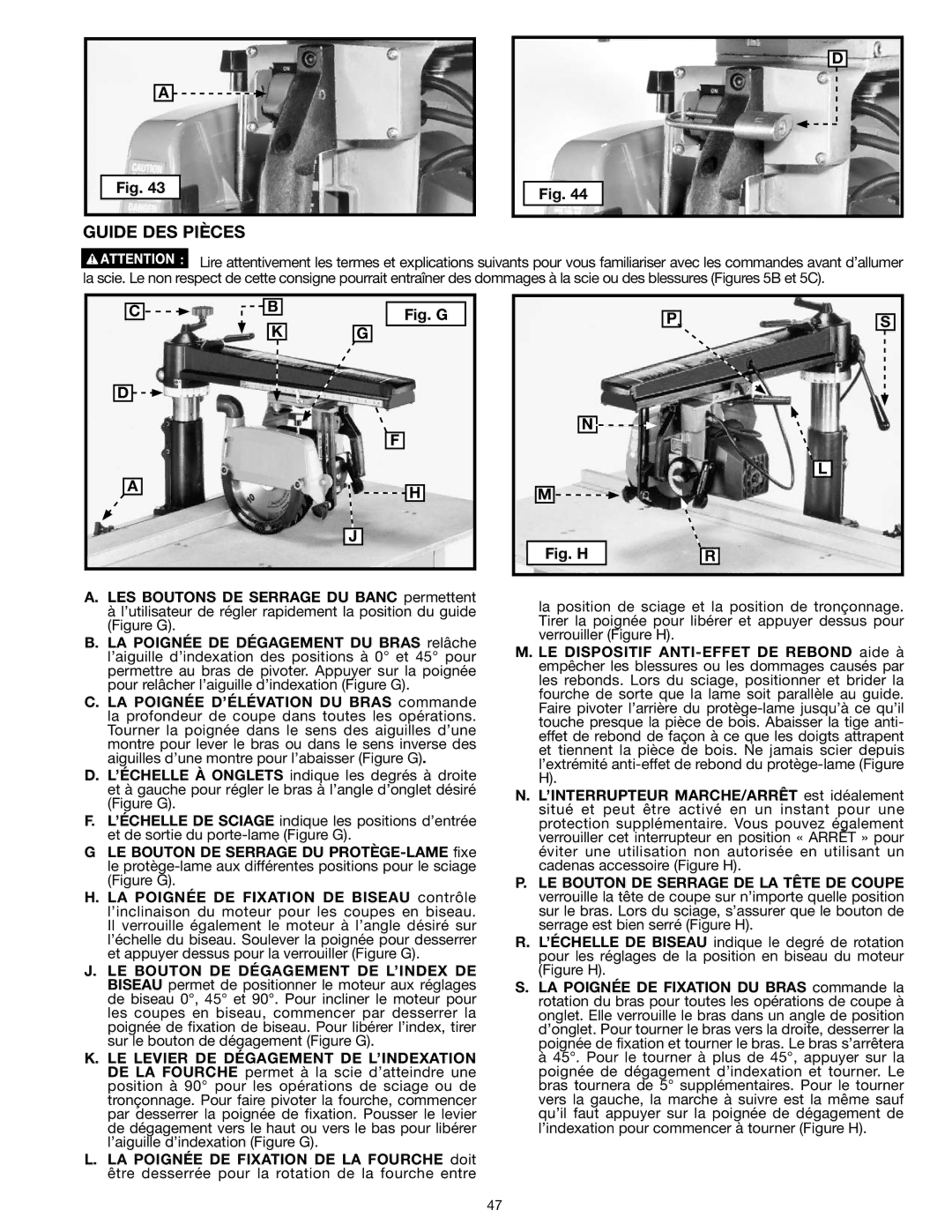 Epson RS830 instruction manual Guide des pièces 