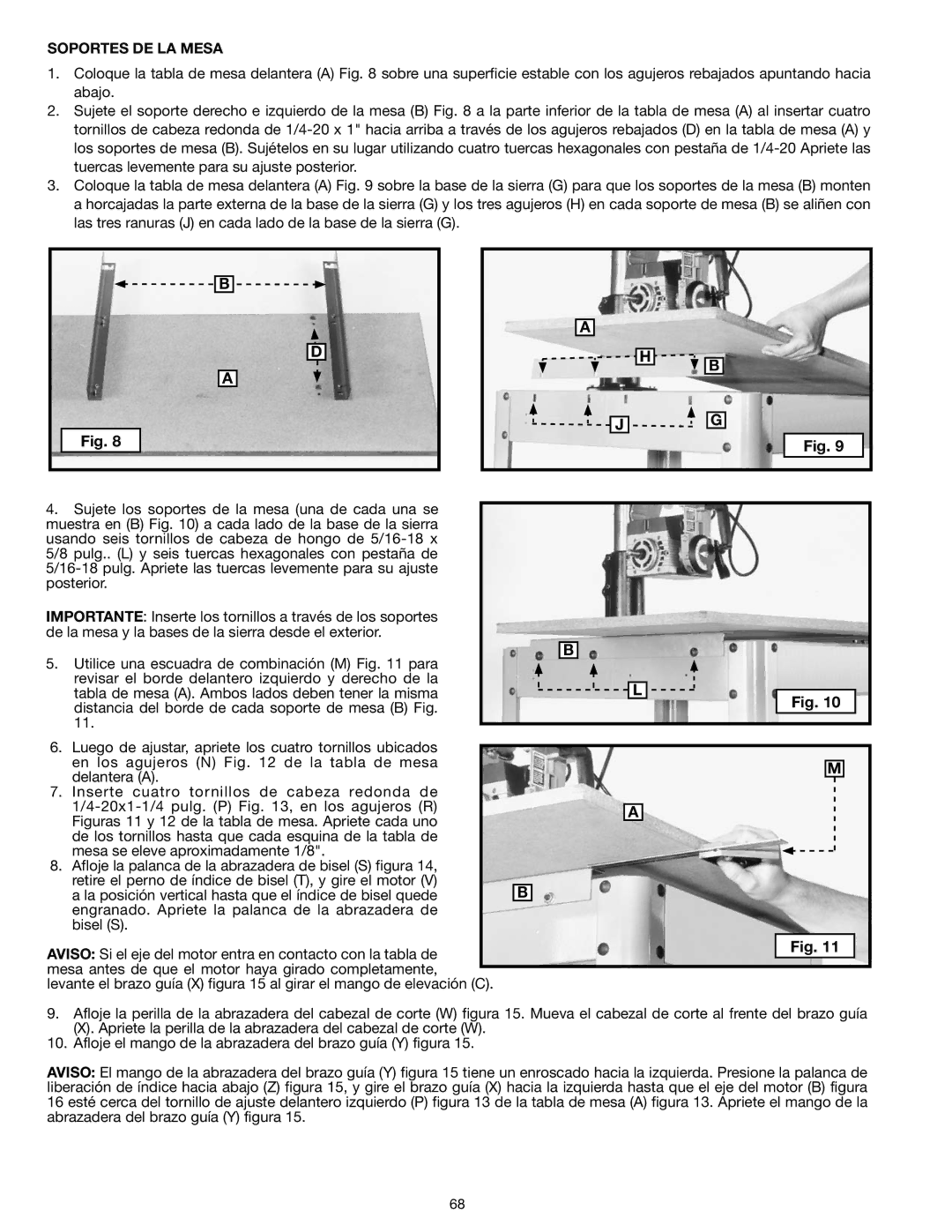 Epson RS830 instruction manual Soportes DE LA Mesa 