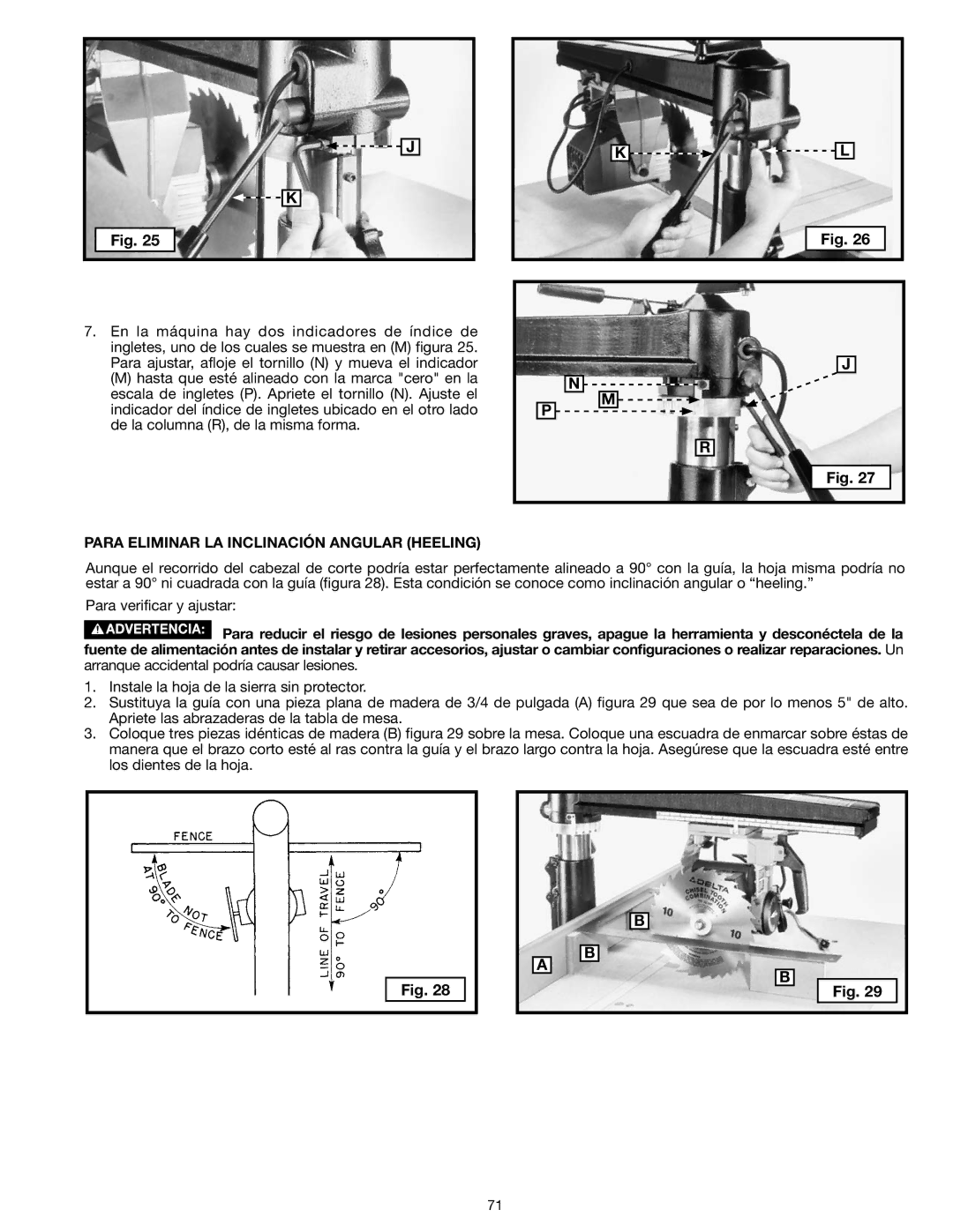 Epson RS830 instruction manual Para Eliminar LA Inclinación Angular Heeling 