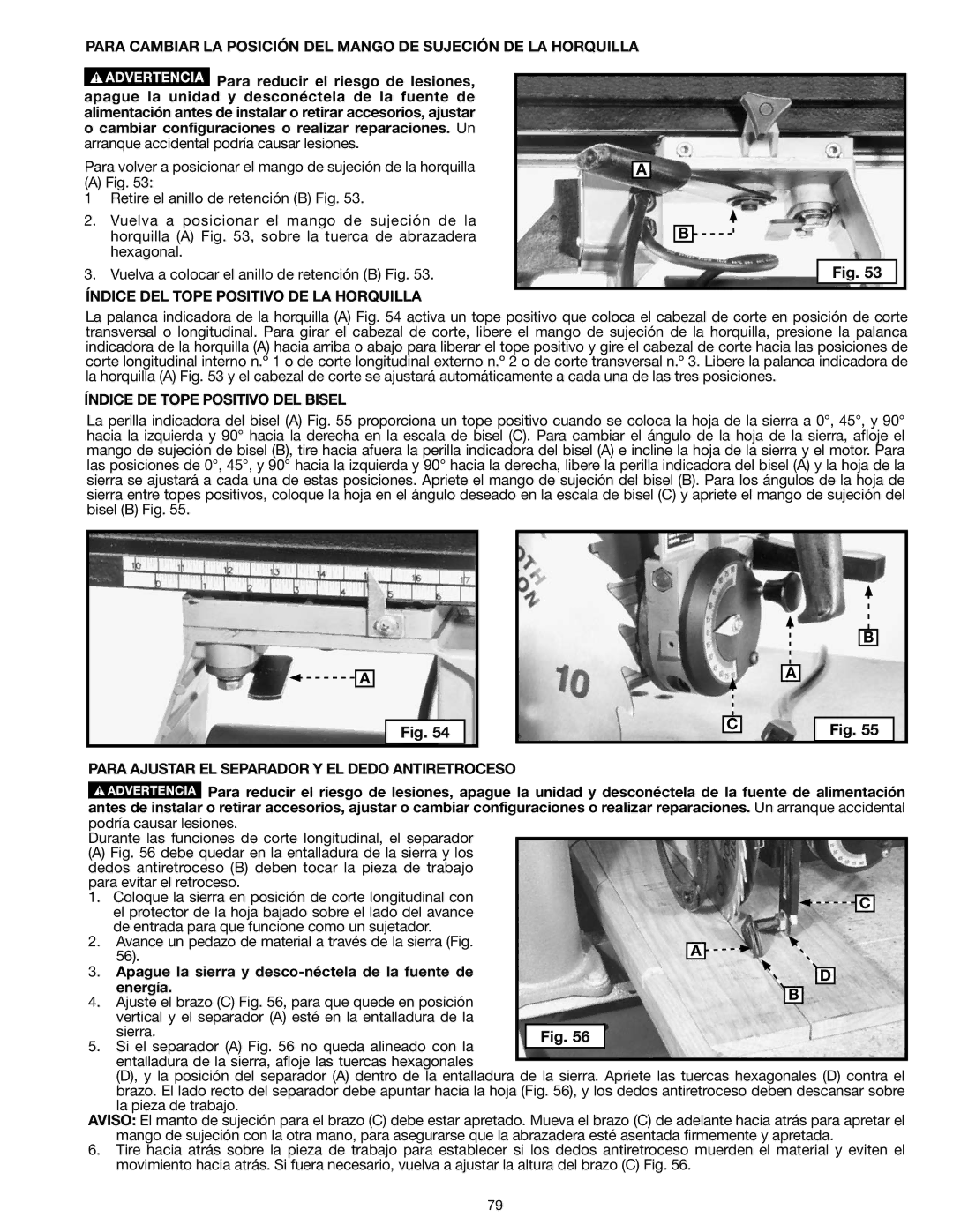 Epson RS830 Cambiar configuraciones o realizar reparaciones. Un, Índice DEL Tope Positivo DE LA Horquilla 