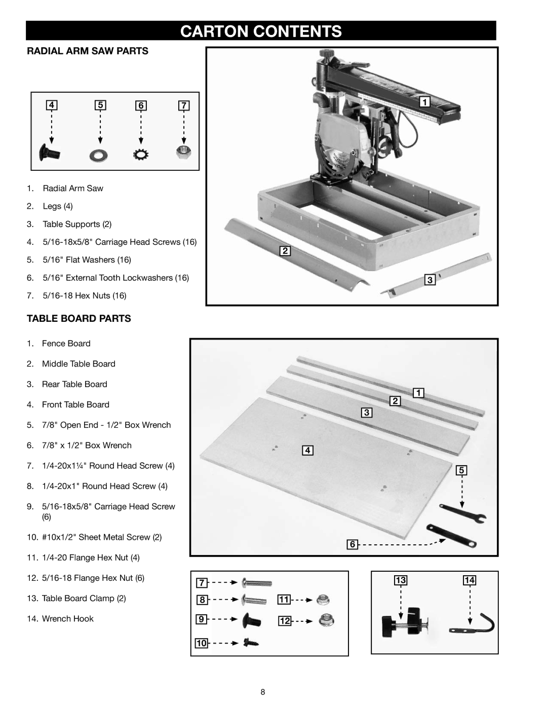 Epson RS830 instruction manual Carton Contents 