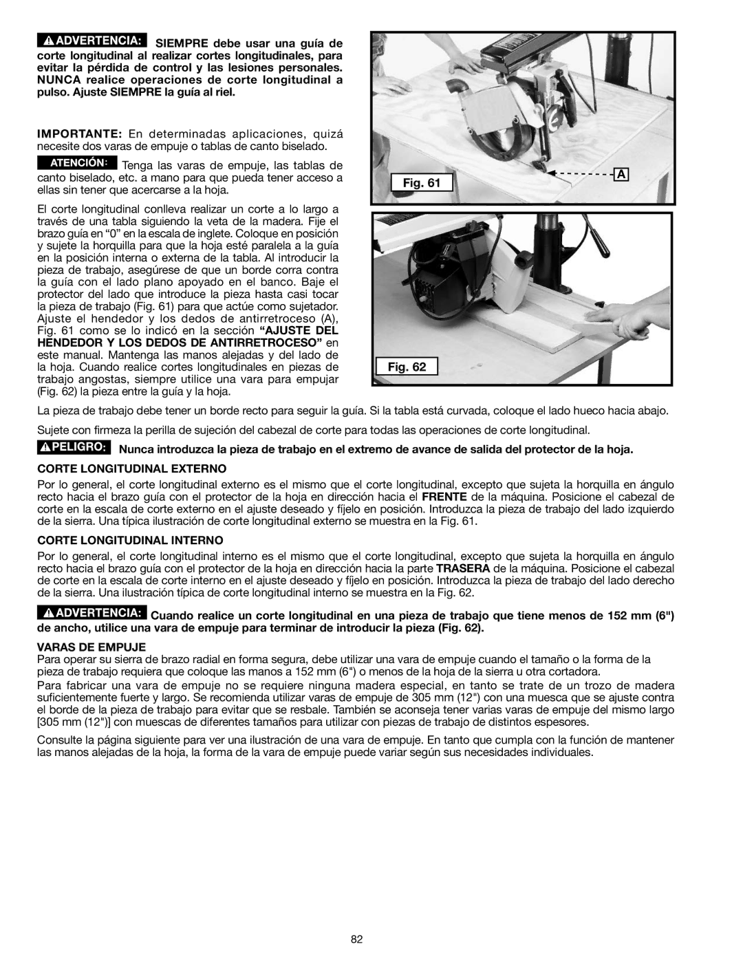 Epson RS830 instruction manual Corte Longitudinal Externo, Corte Longitudinal Interno, Varas DE Empuje 