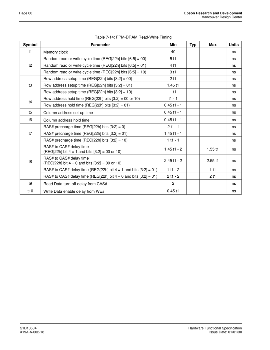 Epson manual 45 t1 S1D13504 