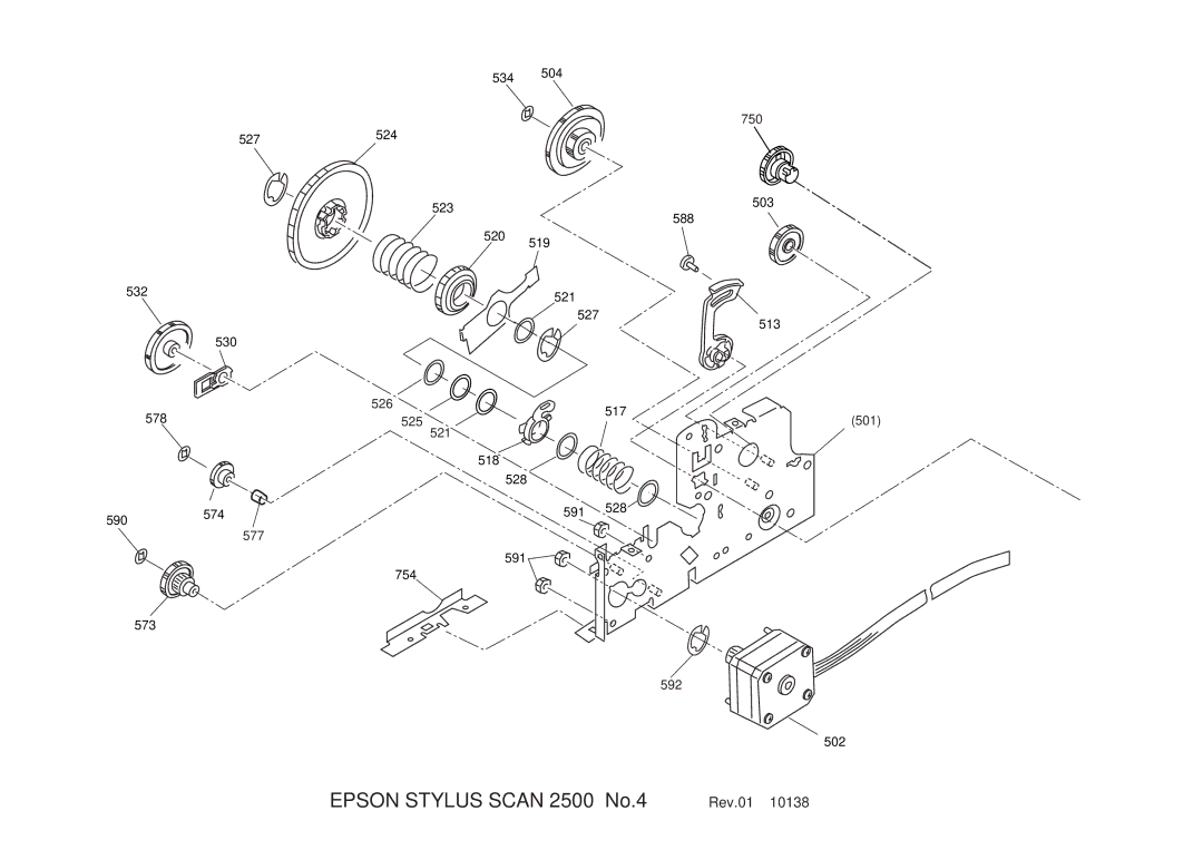 Epson service manual Epson Stylus Scan 2500 No.4 