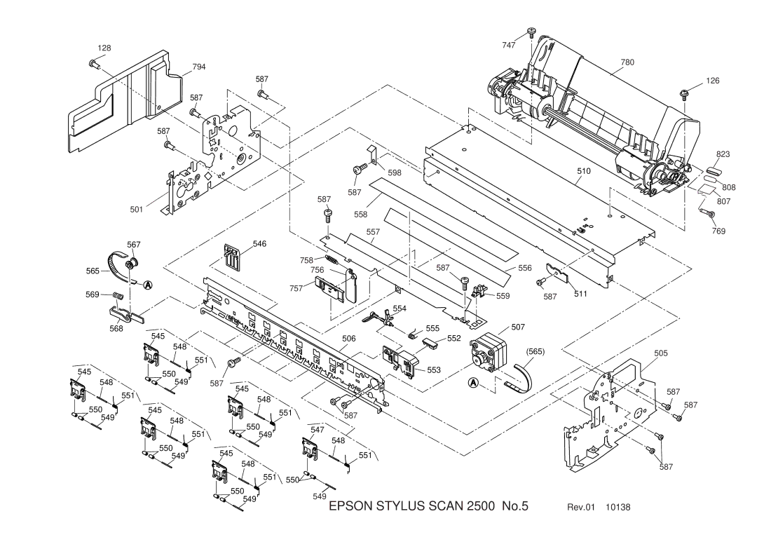 Epson service manual Epson Stylus Scan 2500 No.5 