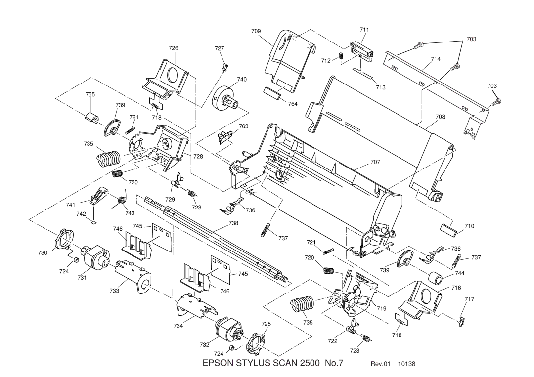 Epson service manual Epson Stylus Scan 2500 No.7 