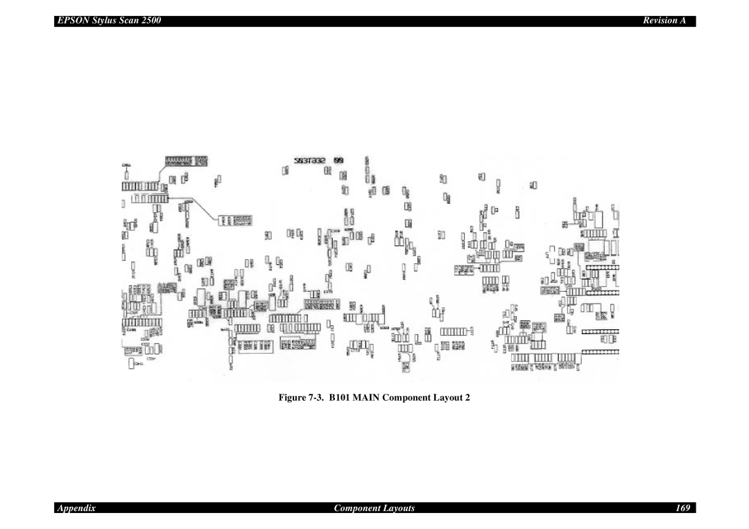 Epson Scan 2500 service manual Appendix Component Layouts 169 