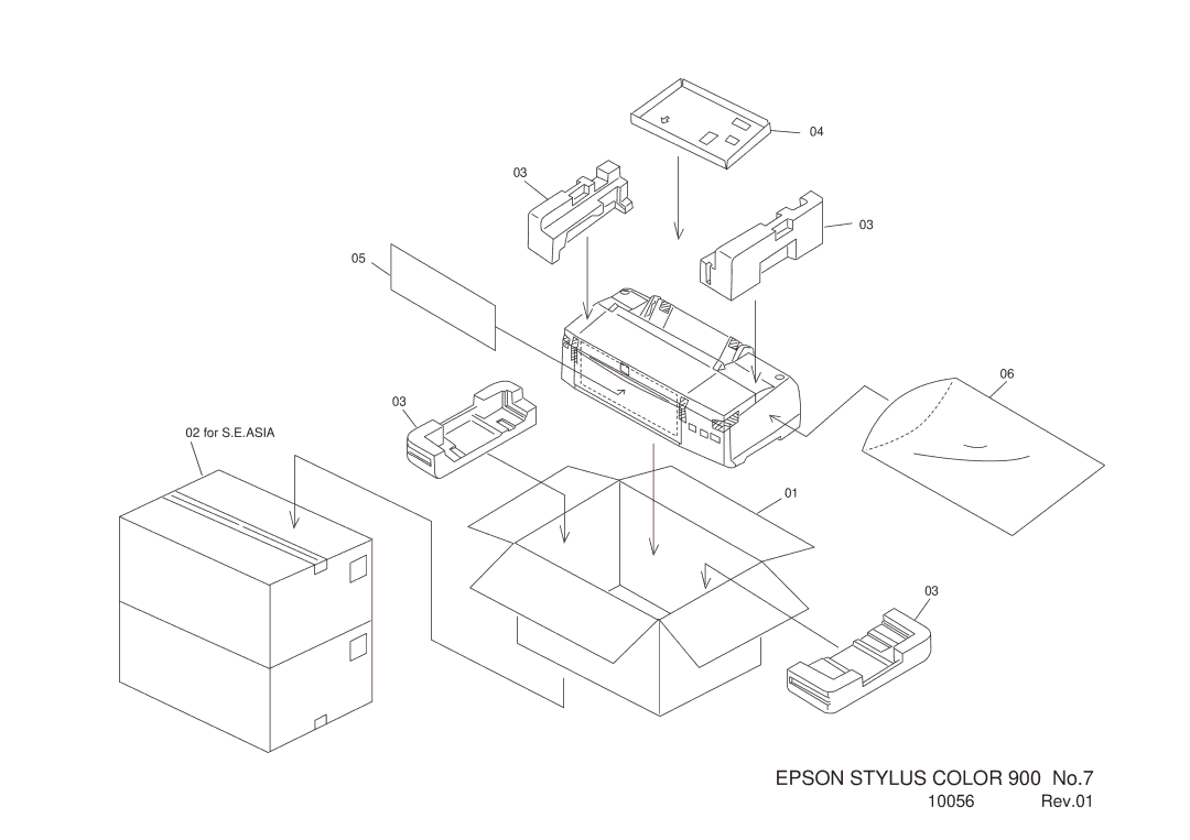 Epson SEIJ98006 manual Epson Stylus Color 900 No.7 