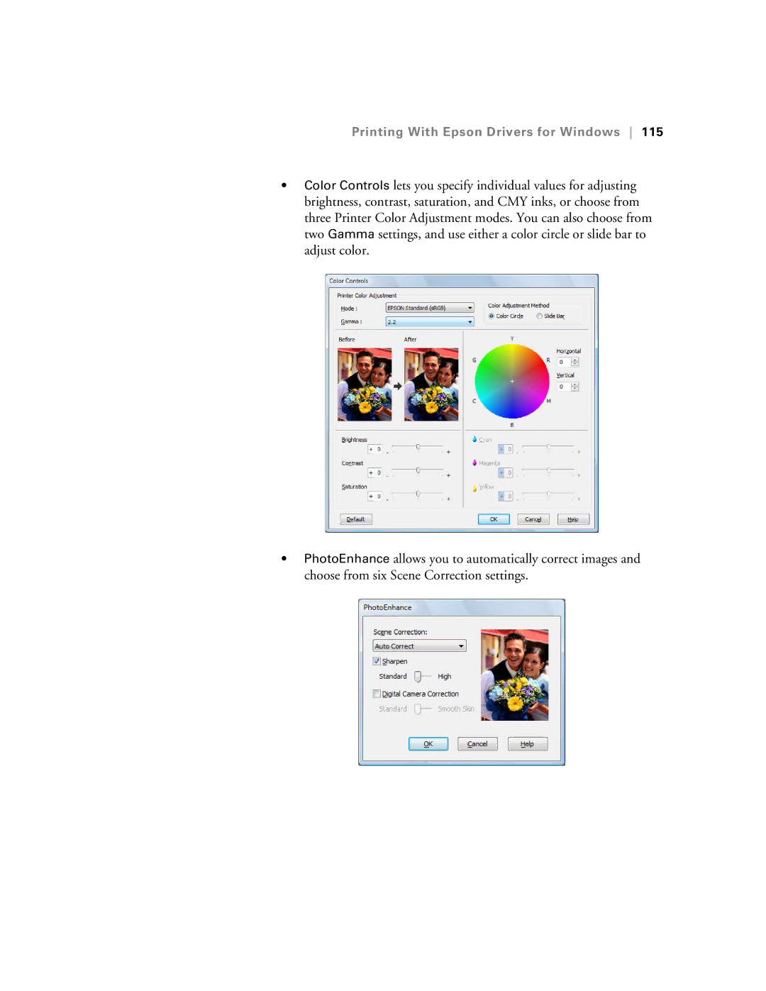 Epson SP7890K3, SP9890K3 manual Printing With Epson Drivers for Windows 