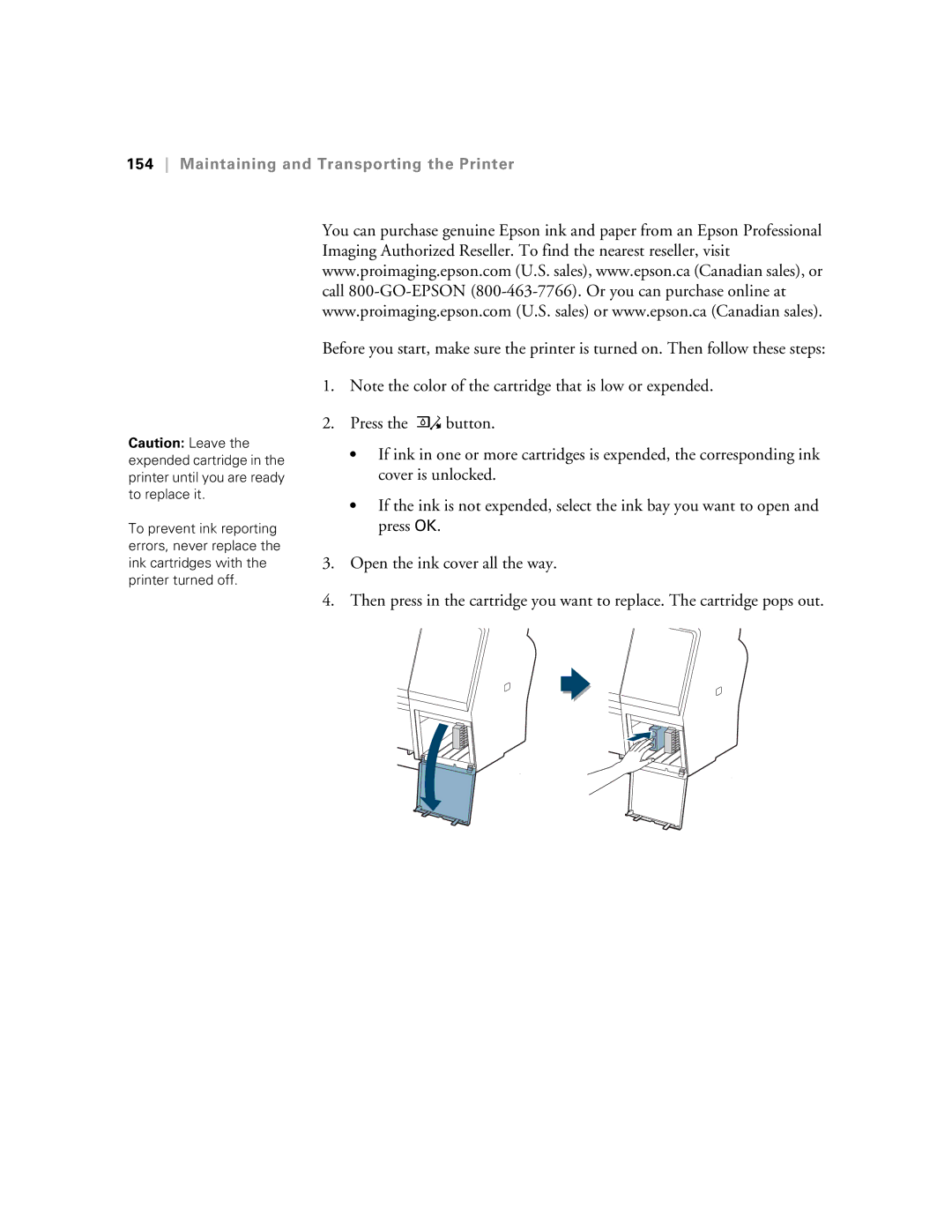 Epson SP9890K3, SP7890K3 manual Maintaining and Transporting the Printer 