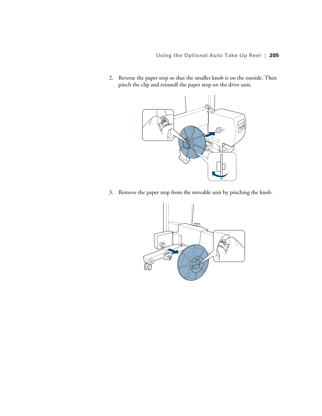 Epson SP7890K3, SP9890K3 manual Using the Optional Auto Take-Up Reel 