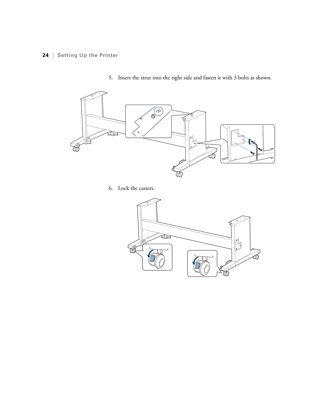 Epson SP9890K3, SP7890K3 manual Setting Up the Printer 