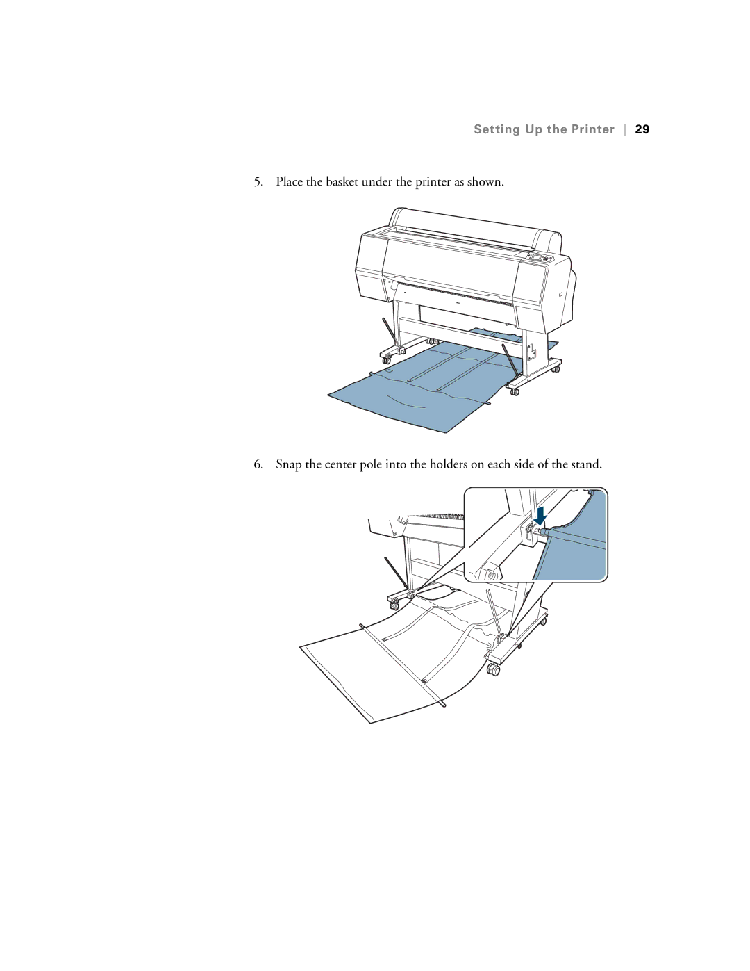 Epson SP7890K3, SP9890K3 manual Setting Up the Printer 