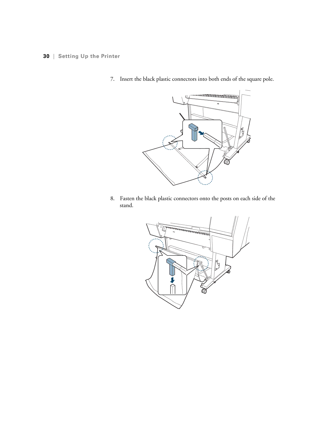 Epson SP9890K3, SP7890K3 manual Setting Up the Printer 