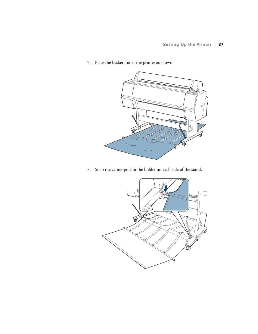 Epson SP7890K3, SP9890K3 manual Setting Up the Printer 