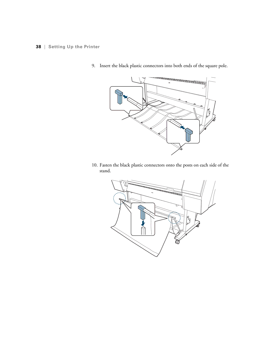 Epson SP9890K3, SP7890K3 manual Setting Up the Printer 