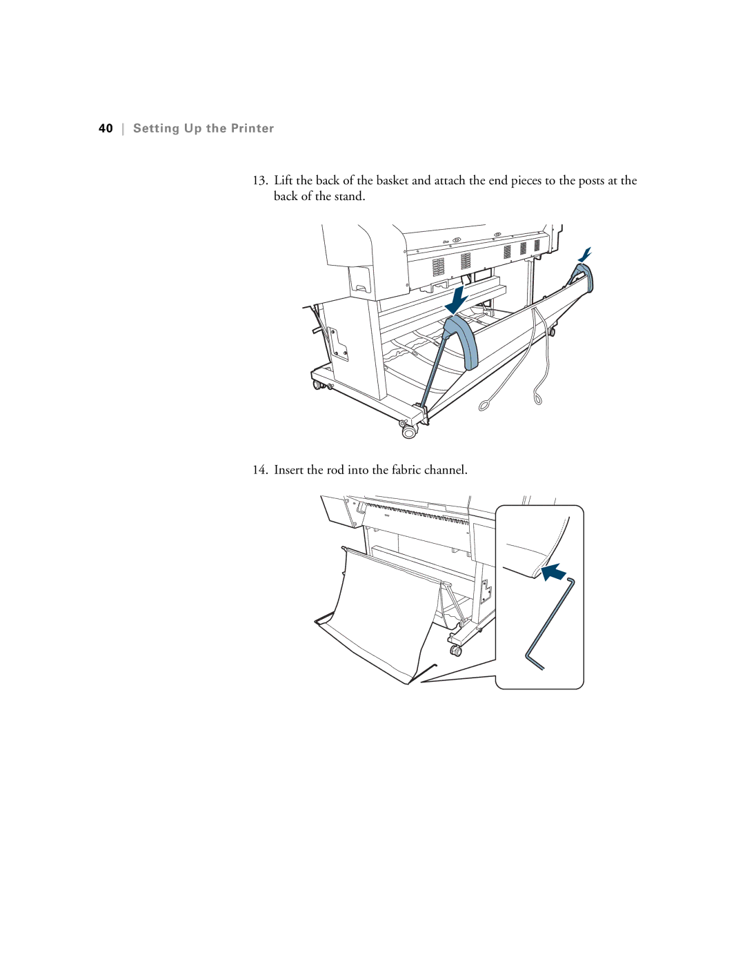 Epson SP9890K3, SP7890K3 manual Setting Up the Printer 